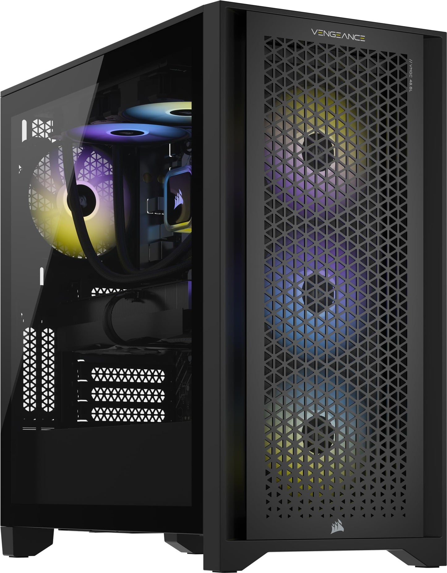 Corsair Vengeance i7500 Gaming PC – Liquid Cooled Intel Core i7-14700KF CPU – NVIDIA GeForce RTX 4070 GPU – 32GB Vengeance RGB DDR5 Memory – 1TB M.2 SSD – Black