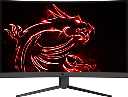 MSI Optix G27C4 E2/E3 FHD 1500R Curvature 16:9 Aspect Ratio Non-Glare Super Narrow Bezel 1ms 1920 x 1080 170Hz Refresh Rate Tilt Adjustment AMD FreeSync 27" Curved Gaming Monitor