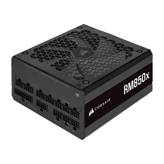 CORSAIR RM850x Fully Modular ATX Power Supply - 80 PLUS Gold - Low-Noise Fan - Zero RPM - Black RMx 850W