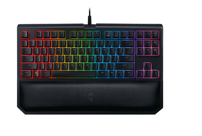 Razer BlackWidow TE Chroma v2 Mechanical Gaming Keyboard: Green Key Switches - Tactile & Clicky - Chroma RGB Lighting - Magnetic Wrist Rest - Programmable Macro Functionality - Classic Black