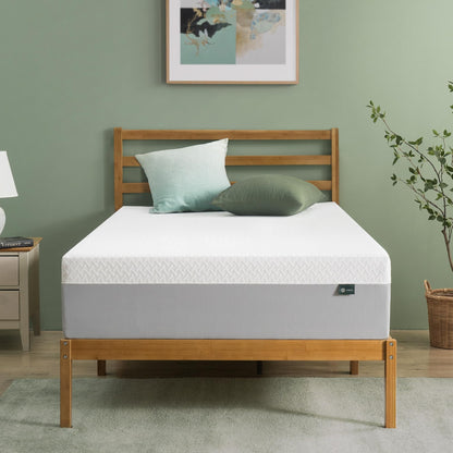 ZINUS 12 Inch Green Tea Essential Memory Foam Mattress [New Version], Twin, Fiberglass Free, Medium Feel, Breathable Airflow Memory Foam, Certified Safe Foams & Fabric, Mattress in A Box White 12" Green Tea New Small Box