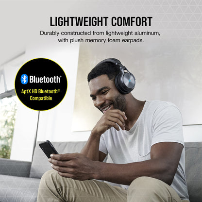 CORSAIR VIRTUOSO RGB WIRELESS XT Multiplatform Gaming Headset With Bluetooth - Dolby Atmos - Broadcast Quality Microphone - iCUE Compatible- PC, Mac, PS5, PS4, Nintendo Switch, Mobile - Black Slate