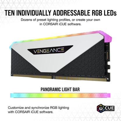 CORSAIR Vengeance RGB RT 32GB (2x16GB) DDR4 3200 (PC4-25600) C16 1.35V Desktop Memory