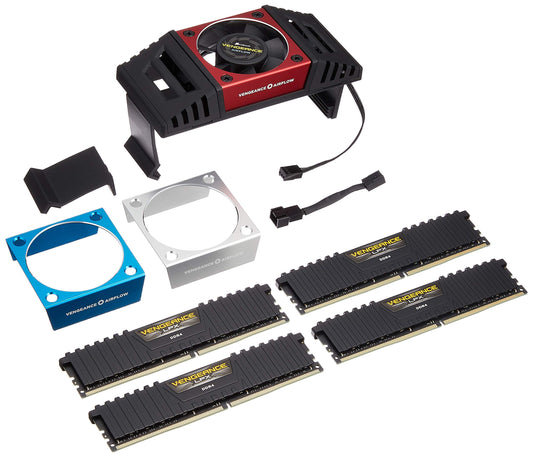 Corsair Vengeance LPX 64GB (4x16GB) DDR4 3733 (PC4-29800) C17 with Airflow for Intel Z370 - Black PC Memory CMK64GX4M4K3733C17 64GB Kit (4x16GB) 3733MHz C17