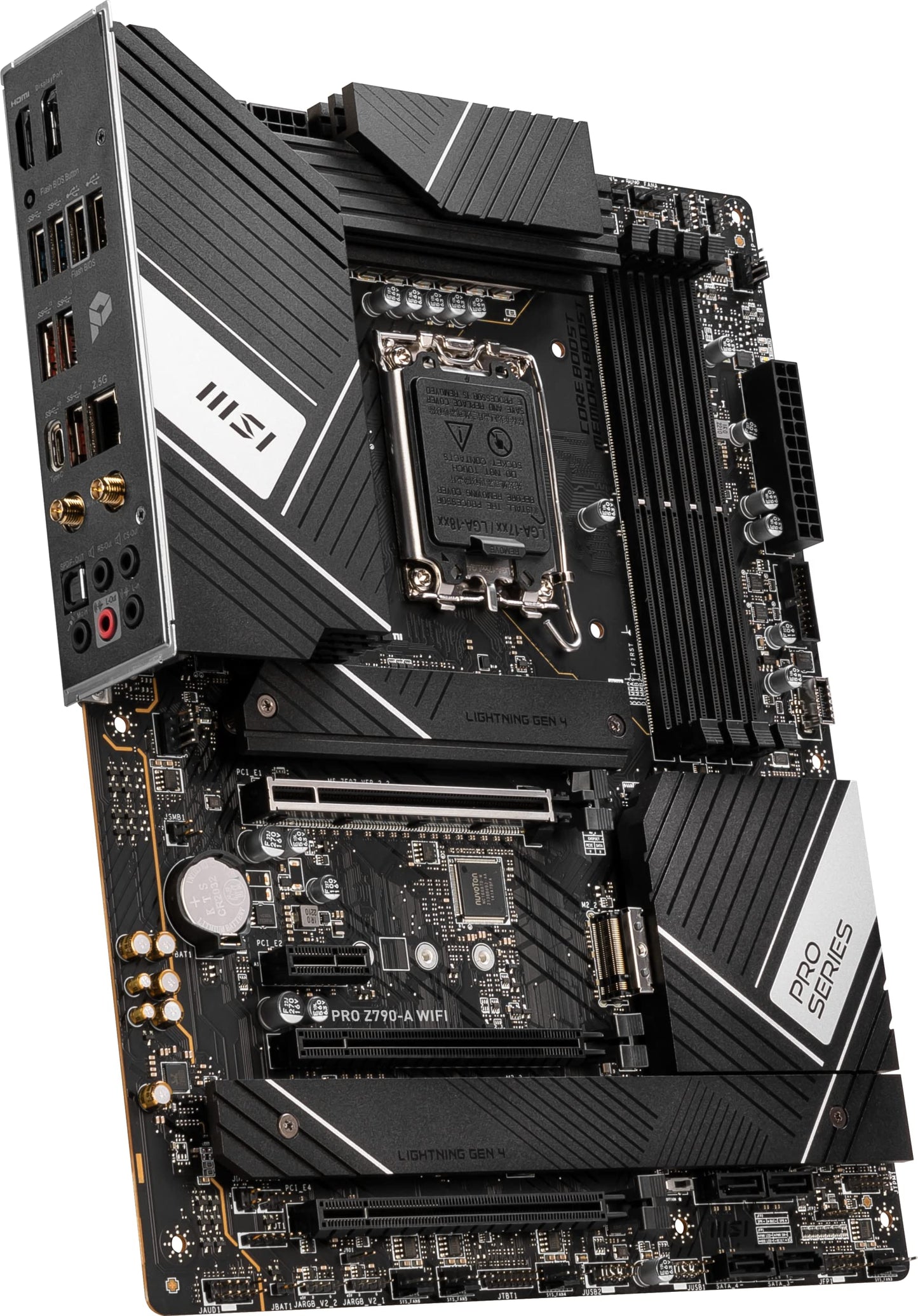 MSI PRO Z790-A WiFi ProSeries Motherboard (Supports 12th/13th Gen Intel Processors, LGA 1700, DDR5, PCIe 5.0, M.2, 2.5Gbps LAN, USB 3.2 Gen2, Wi-Fi 6E, ATX) PRO Z790-A WiFi 2023