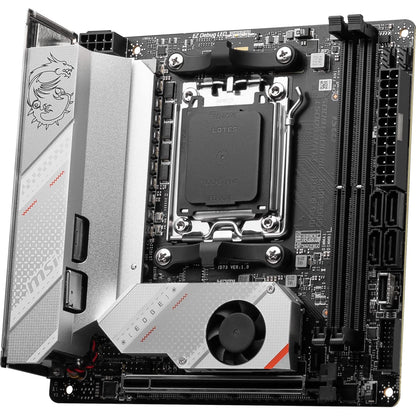 MSI MPG B650I Edge WiFi Gaming Motherboard (AMD AM5, Mini-ITX, DDR5, PCIe 4.0, M.2, SATA 6Gb/s, USB 3.2 Gen 2, HDMI, Wi-Fi 6E, AMD Ryzen 7000 Series Desktop Processors) ITX