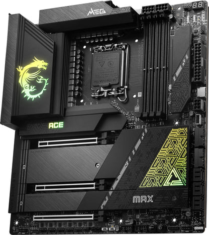 MSI MEG Z790 ACE MAX Gaming Motherboard (Supports 12th/13th/14th Gen Intel Processors, LGA 1700, DDR5, PCIe 5.0, M.2, 2.5Gbps LAN, USB 3.2 Gen2, Wi-Fi 7, Thunderbolt, E-ATX) E.ATX