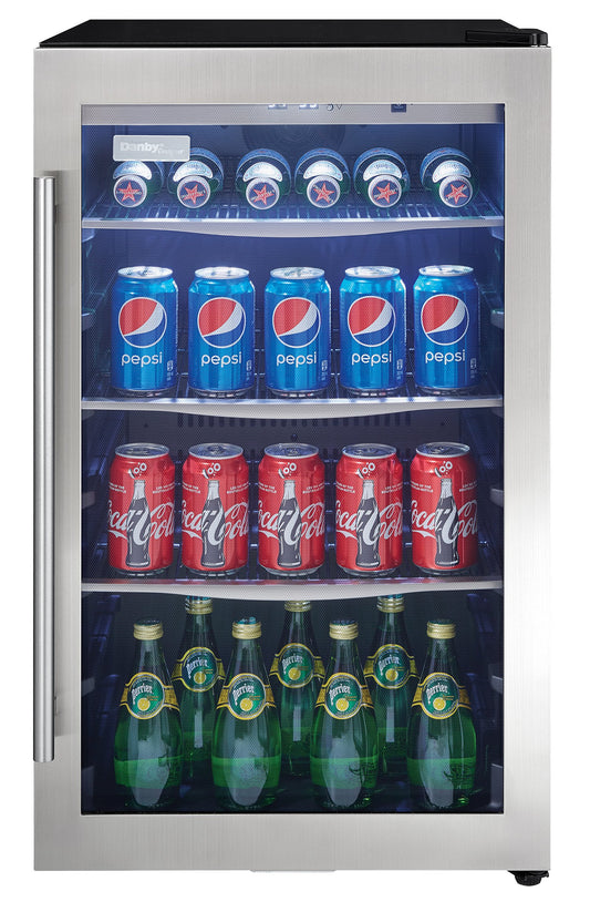 Danby Designer DBC434A1BSSDD 124 can Beverage Center (4.34 Cubic Feet, Stainless Steel) 124 Cans