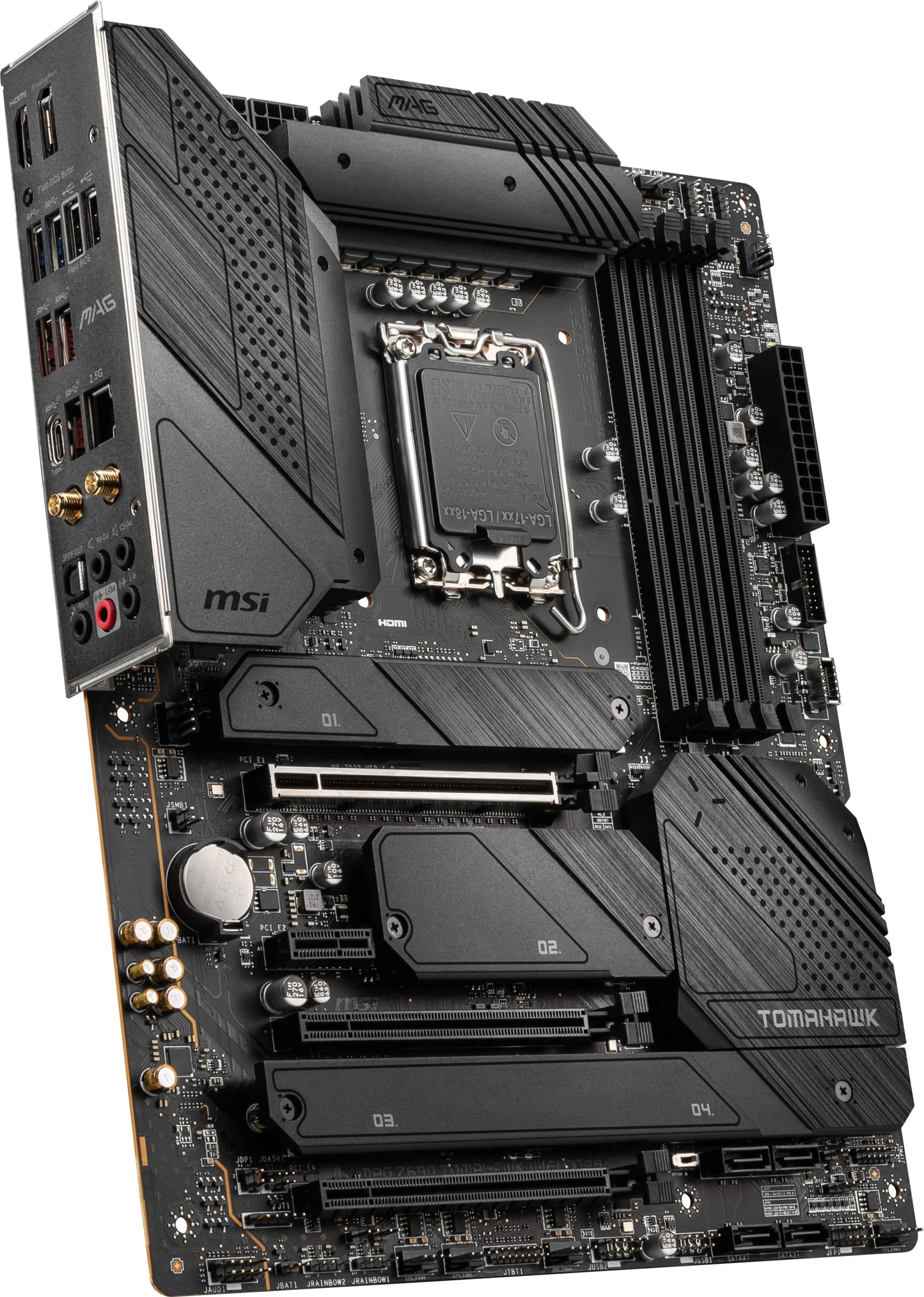 MSI MAG Z690 TOMAHAWK WIFI DDR4 Gaming Motherboard (ATX, AMD, Socket LGA 1700. DDR4, PCIe 5, M.2 Slots, Wi-Fi 6E, BT5.2)