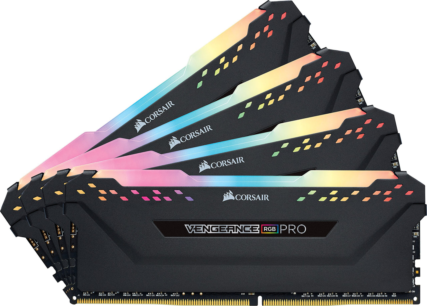 Corsair Vengeance RGB PRO 32GB (4x8GB) DDR4 2666MHz C16 LED Desktop Memory, Black