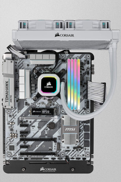 Corsair Vengeance RGB Pro SL 32GB (4x8GB) DDR4 3200 (PC4-25600) C16 1.35V - White (CMH32GX4M4E3200C16W) 3200 MHz 32GB (4x8GB)