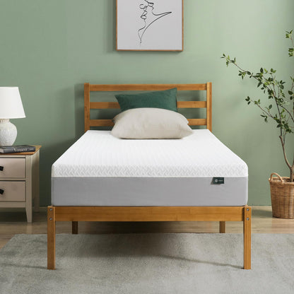 ZINUS 10 Inch Green Tea Essential Memory Foam Mattress [New Version], Twin, Fiberglass Free, Medium Feel, Breathable Airflow Memory Foam, Certified Safe Foams & Fabric, Mattress in A Box White 10" Green Tea New Small Box