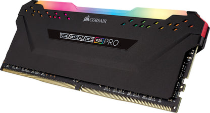 Corsair Vengeance RGB PRO 32GB (4x8GB) DDR4 2666MHz C16 LED Desktop Memory, Black