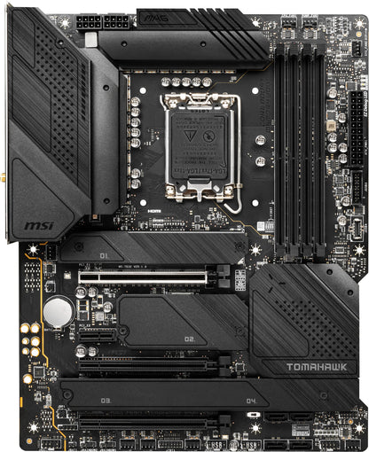 MSI MAG Z690 TOMAHAWK WIFI DDR4 Gaming Motherboard (ATX, AMD, Socket LGA 1700. DDR4, PCIe 5, M.2 Slots, Wi-Fi 6E, BT5.2)