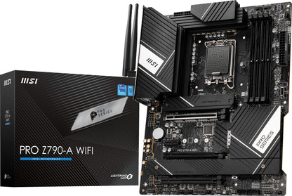 MSI PRO Z790-A WiFi ProSeries Motherboard (Supports 12th/13th Gen Intel Processors, LGA 1700, DDR5, PCIe 5.0, M.2, 2.5Gbps LAN, USB 3.2 Gen2, Wi-Fi 6E, ATX) PRO Z790-A WiFi 2023