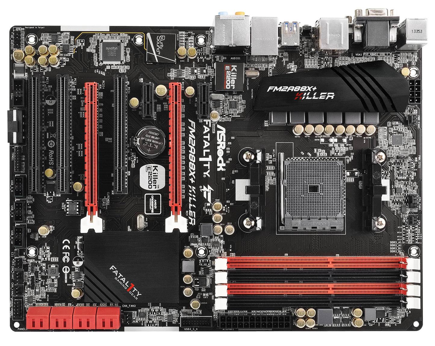 ASRock ATX DDR3 1600 NA Motherboards FATAL1TY FM2A88X+ Killer